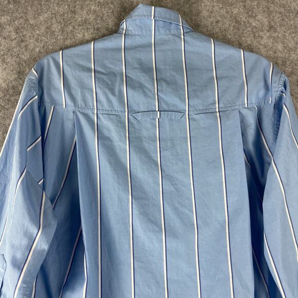 Citizens of Humanity Kayla Shirt XS Blue Canyon Stripe Button Up Poplin Cotton - Picture 13 of 16